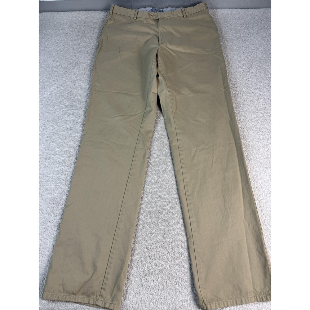 Peter Millar Pants‎ Mens 36 Khaki Classic Fit Pima Cotton Dress Casual Chino